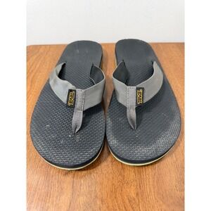Teva Mush II Men's Flip Flops Grey Black Thong Sandals Size 9